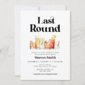Laatste ronde Bachelor Retro  Stijl Kaart (Voorkant)