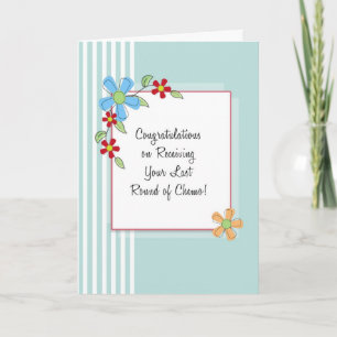 Laatste ronde Chemo Felicitaties Kaart