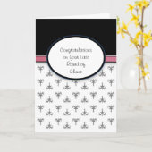 Laatste ronde Chemo Felicitaties Kaart (Gele Bloem)