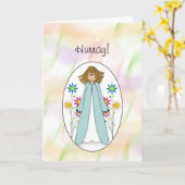 Laatste ronde van Chemo Gefeliciteerd Meisje Kaart (Gele Bloem)