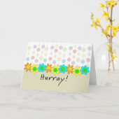 Laatste ronde van de Bestraling Aanmoediging Kaart (Gele Bloem)