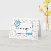 Laatste ronde Wenskaart chemotherapie - Hurray Kaart (Gele Bloem)