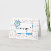 Laatste ronde Wenskaart chemotherapie - Hurray Kaart (Voorkant)