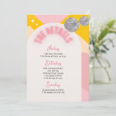 Laatste rondleiding Disco Bachelorette Weekend Kaart (Staand voorkant)