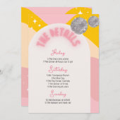 Laatste rondleiding Disco Bachelorette Weekend Kaart (Voorkant / Achterkant)