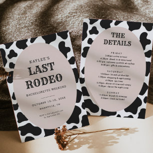 Laatste rondleiding Rodeo Cowgirl Bachelorette Wee Kaart