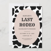 Laatste rondleiding Rodeo Cowgirl Bachelorette Wee Kaart (Voorkant)