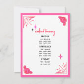 Laatste rondleiding Rodeo Cowgirl Bachelorette Wee Kaart (Achterkant)