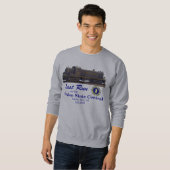 "Laatste run" Mannen zweet Shirt (Voorkant volledig)