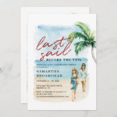 Laatste Sail Bachelorette Weekend Kaart (Voorkant / Achterkant)