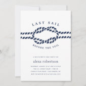 Laatste Sail voor de uitnodiging voor Veil Bachelo (Voorkant)