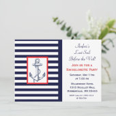 Laatste Sail voor de uitnodiging voor Veil Bachelo (Staand voorkant)