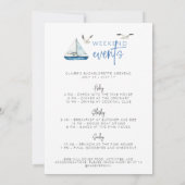 Laatste Sail voor de uitnodiging voor Veil Bachelo (Achterkant)