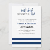 Laatste Sail voor de Veil Bachelorette Party Kaart (Voorkant)