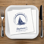 Laatste Sail voor de Veil Bachelorette Party Servet