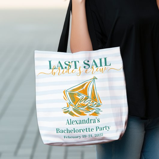 Laatste Sail voor de Veil Bachelorette Party Tote Bag