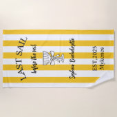 Laatste Sail voor de Veil Bachelorette Strandlaken (Voorkant)