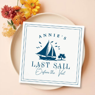 Laatste Sail voor de Veil Nautical Bachelorette Servet