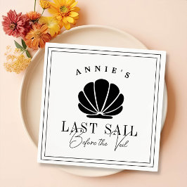 Laatste Sail voor de Veil Nautical Bachelorette Servet