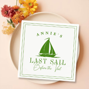 Laatste Sail voor de Veil Nautical Bachelorette Servet