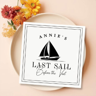 Laatste Sail voor de Veil Nautical Bachelorette Servet