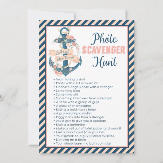 Laatste Sail voor de Veil Scavenger Hunt Kaart (Voorkant)