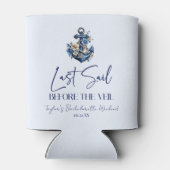 Laatste Sail voor Veil Bachelorette Weekend Party Blikjeskoeler (Achterkant)