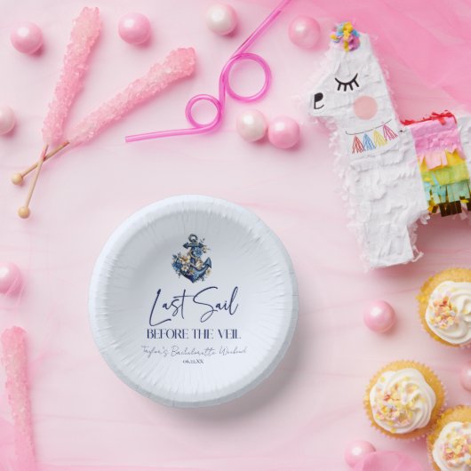 Laatste Sail voor Veil Bachelorette Weekend Party Papieren Kommen (Feest)