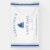 Laatste Sail voor Veil Bachelorette Weekend Party Spandoek (Verticaal)