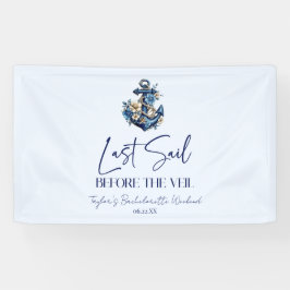 Laatste Sail voor Veil Bachelorette Weekend Party Spandoek