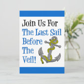 Laatste Sail voor Veil Cruise Uitnodiging (Staand voorkant)