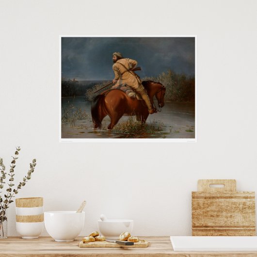 Laatste schok van de Trapper (1388A) Poster (Keuken)