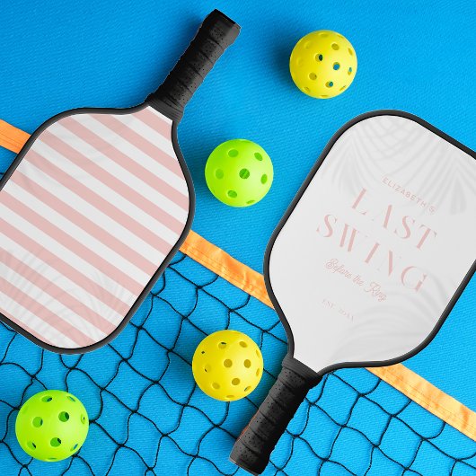 Laatste schommel bruid bruidsmeisje Bachelorette M Pickleball Paddle