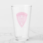 Laatste schommel country clubs tennis Bachelorette Glas (Achterkant)