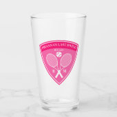 Laatste schommel country clubs tennis Bachelorette Glas (Voorkant)