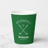 Laatste schommel Golf Bachelorette Papieren Bekers (Voorkant)