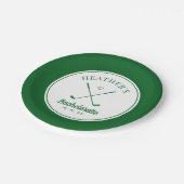 Laatste schommel Golf Bachelorette Papieren Bordje (Gekanteld)