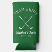 Laatste schommel Golf Bachelorette Seltzer Blikjeskoeler (Achterkant)