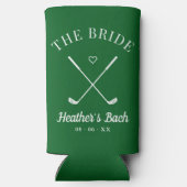 Laatste schommel Golf Bachelorette Seltzer Blikjeskoeler (Achterkant)