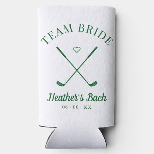 Laatste schommel Golf Bachelorette Seltzer Blikjeskoeler (Achterkant)