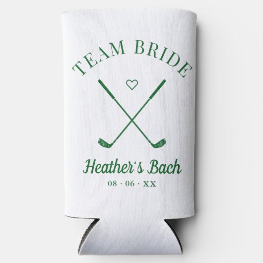 Laatste schommel Golf Bachelorette Seltzer Blikjeskoeler (Voorkant)