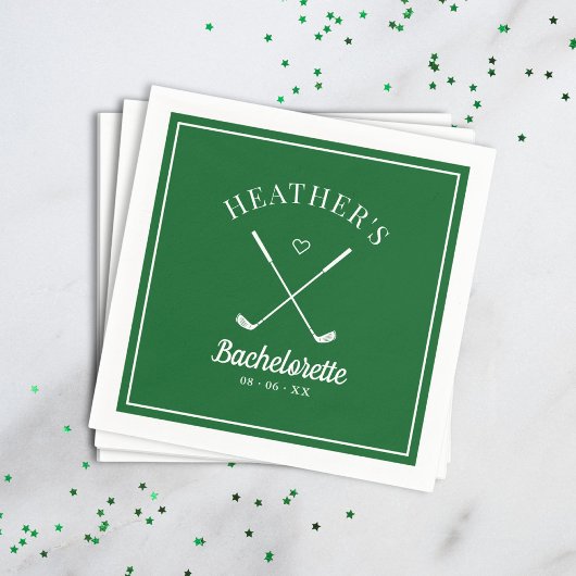 Laatste schommel Golf Bachelorette Servet