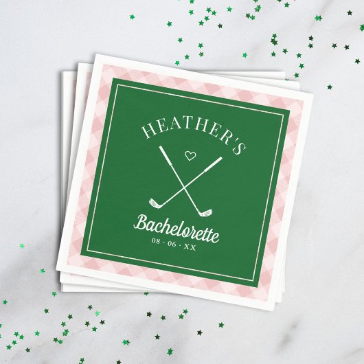 Laatste schommel Golf Bachelorette Servet