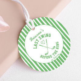 Laatste schommel golf country club Bachelorette gu Bedankjes Labels