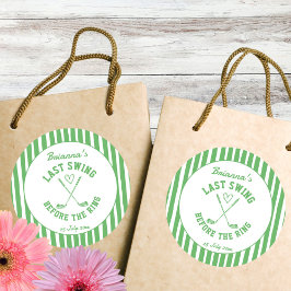 Laatste schommel golf country club Bachelorette gu Ronde Sticker