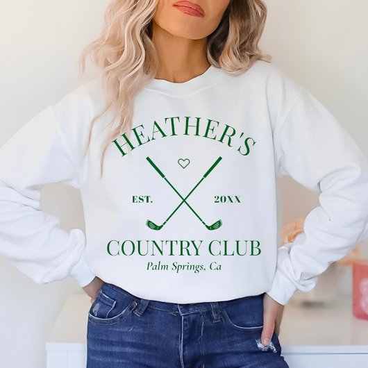 Laatste schommel Golf Country Club Bachelorette Trui