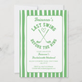 Laatste schommel golf country club Bachelorette we Kaart (Voorkant)