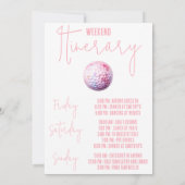 Laatste schommel, golfen vrijgezellenweekend feest kaart (Achterkant)