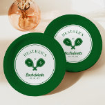 Laatste schommel Pickleball Bachelorette Papieren Bordje<br><div class="desc">Schattige pickleball thema Bach Party! Onderdeel van een heel collectie!</div>