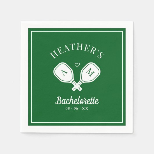 Laatste schommel Pickleball Bachelorette Servet (Voorkant)